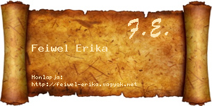 Feiwel Erika névjegykártya